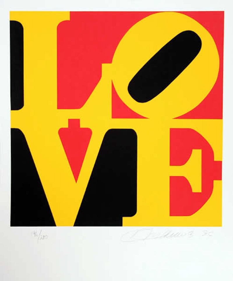 The Book of Love 9 by Robert Indiana