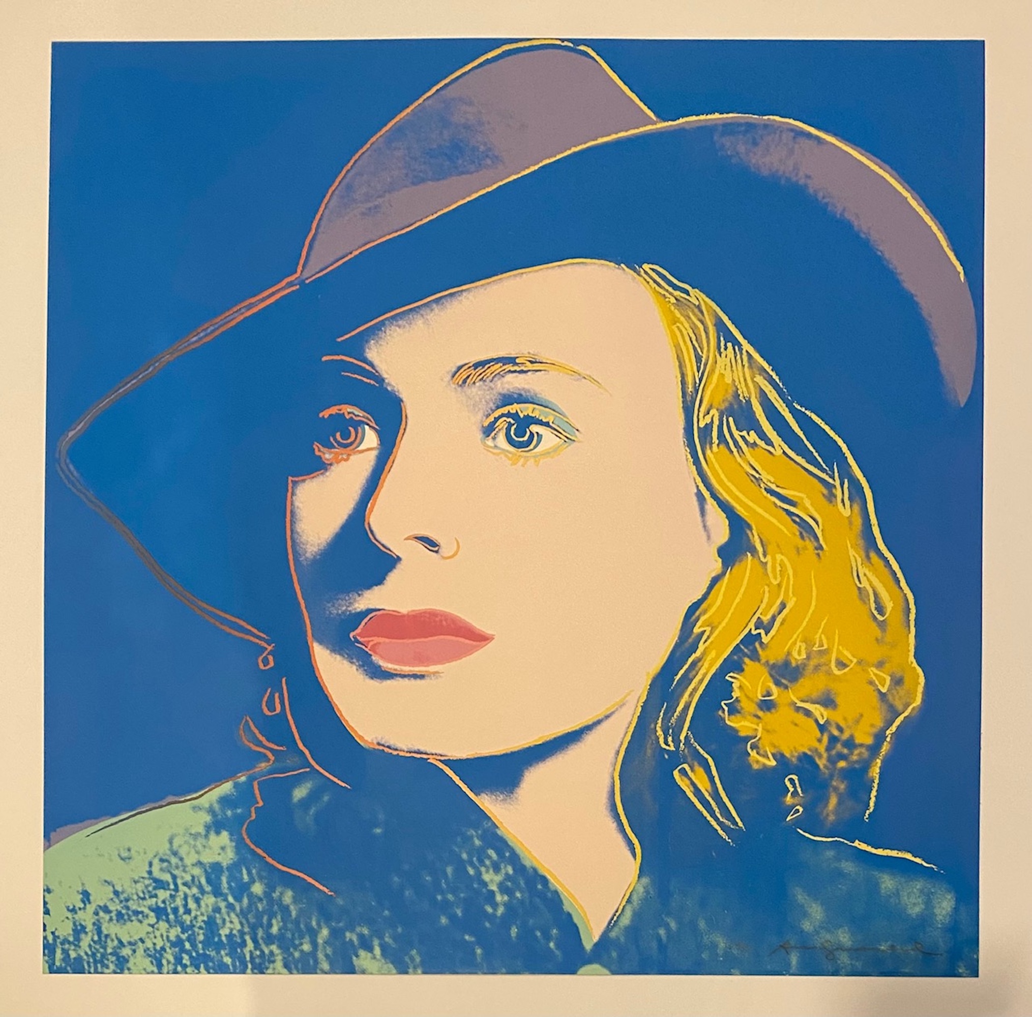 Ingrid Bergman With Hat, Trial Proof by Andy Warhol