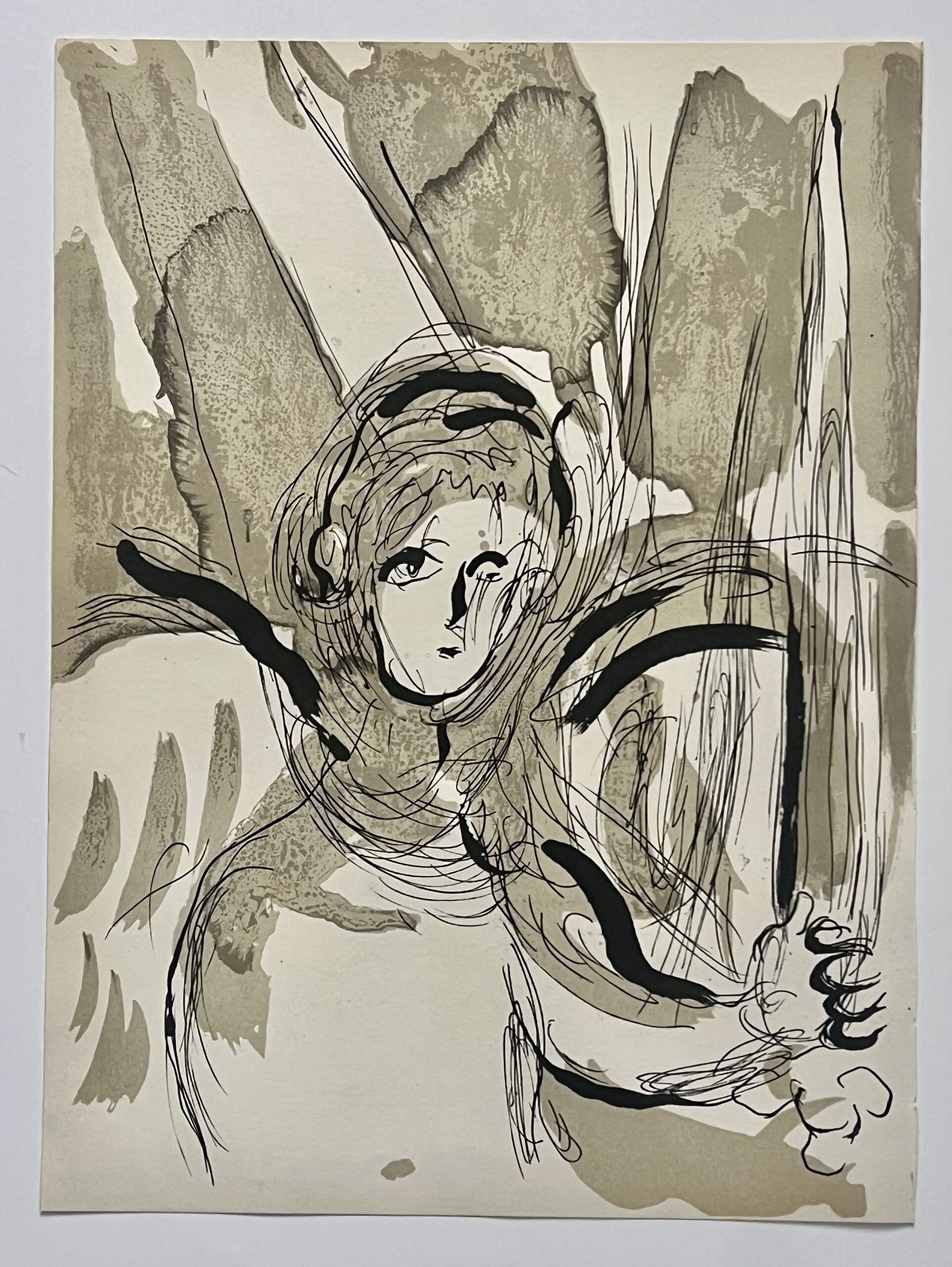 L’Ange à l’Épée (Angel with Sword) by Marc Chagall