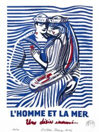 L’Homme et la Mer (The Man and the Sea) by Anthea Missy at Addicted Art Gallery
