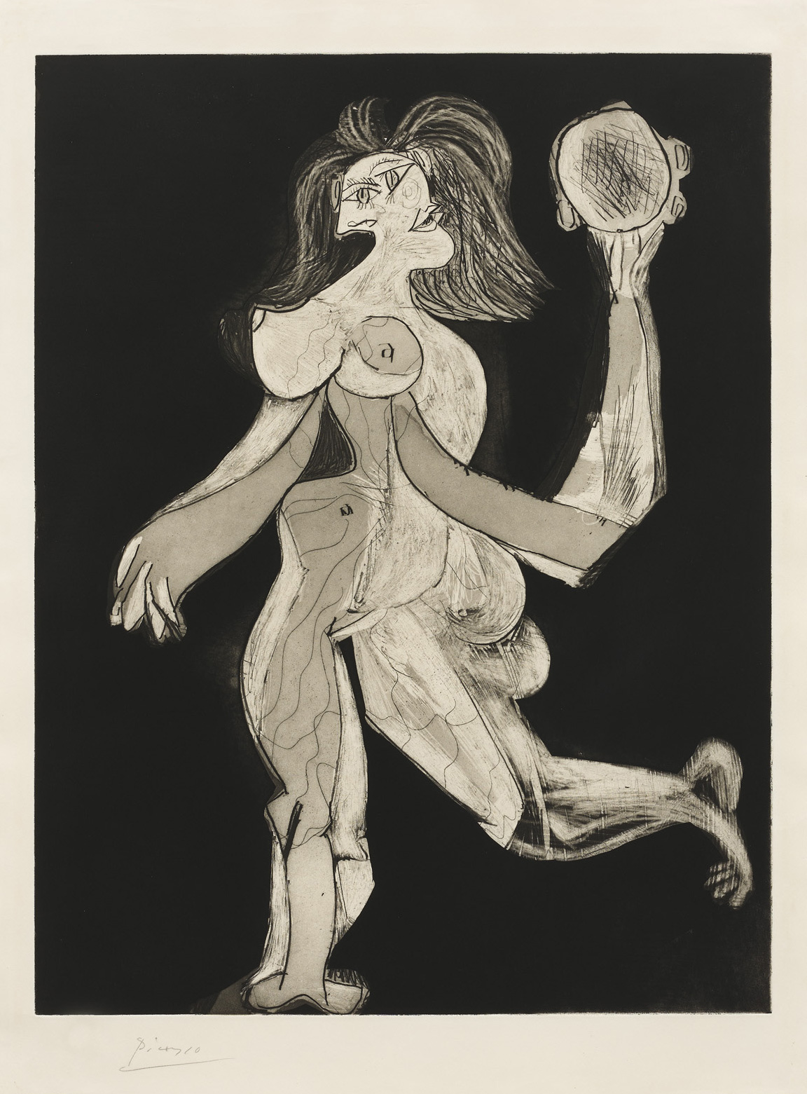 La femme au tambourin by Pablo Picasso