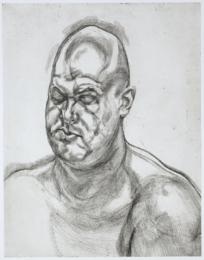 Large Head by Lucian Freud at Jim Kempner Fine Art