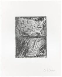 Map by Jasper Johns at Hamilton-Selway Fine Art