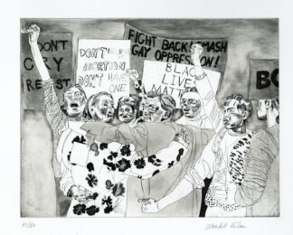 “glory to the resistance!” by Wardell Milan at LeRoy Neiman Center for Print Studies