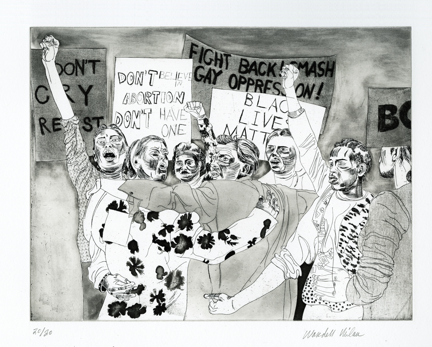 “glory to the resistance!” by Wardell Milan