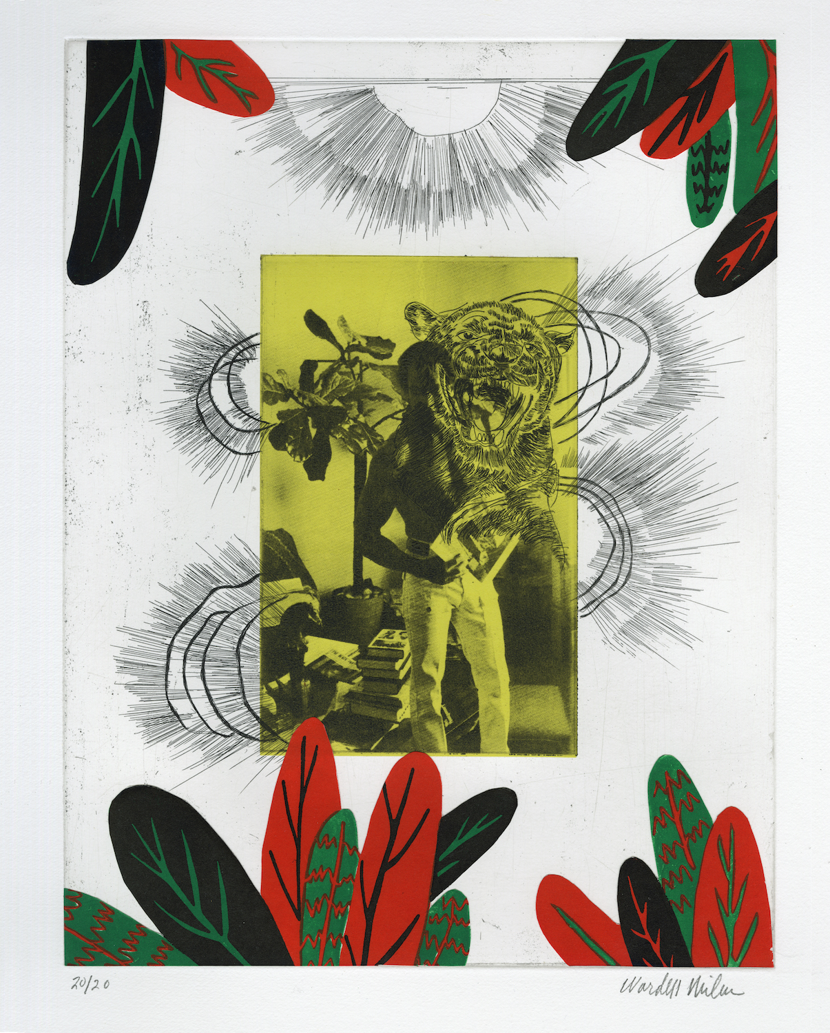Huey P. Newton (Defense Minister, The Black Panther Party) by Wardell Milan
