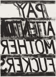 Pay Attention by Bruce Nauman at Susan Sheehan Gallery