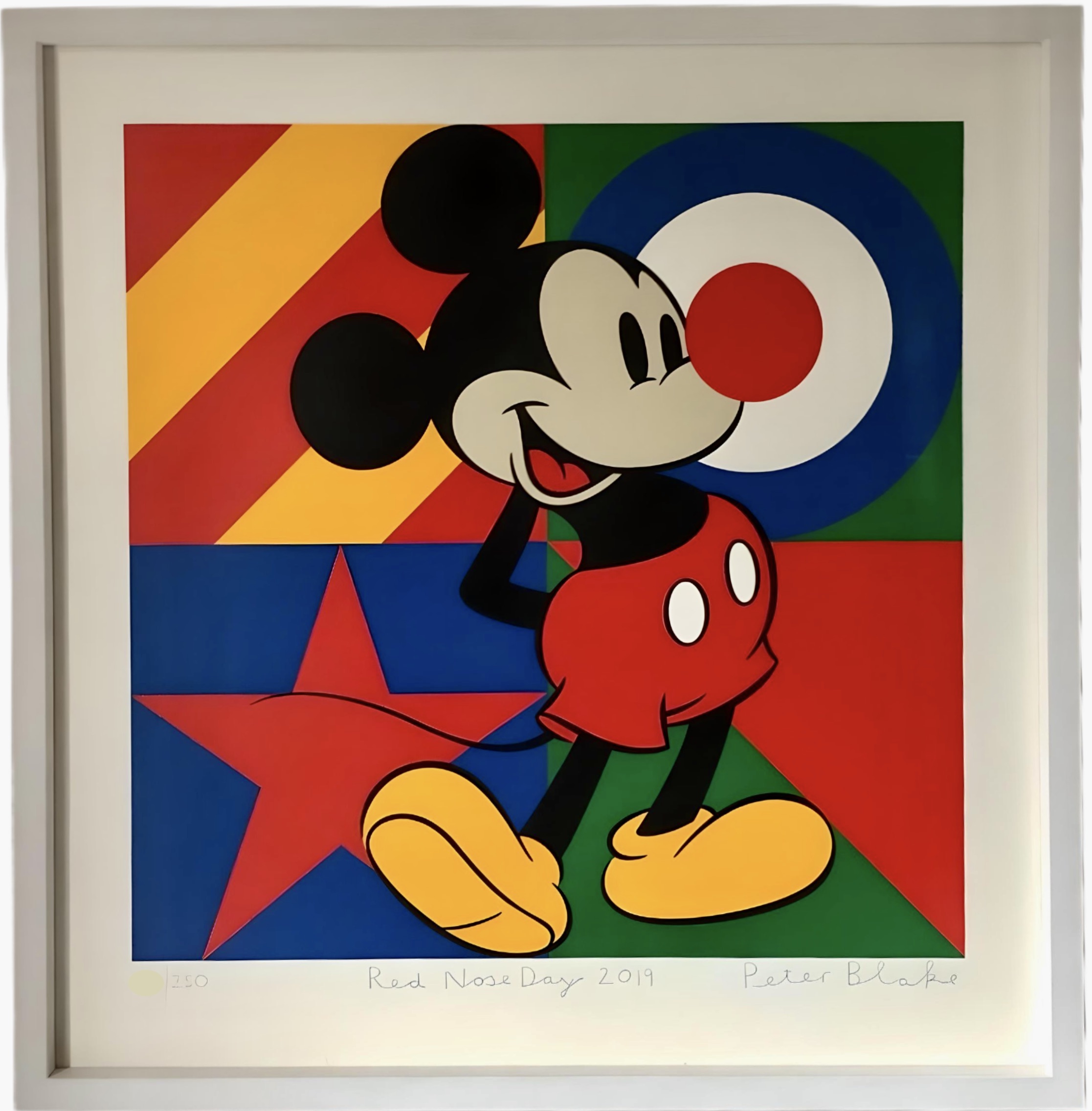 Red Nose Day (Mickey Mouse) by Peter Blake