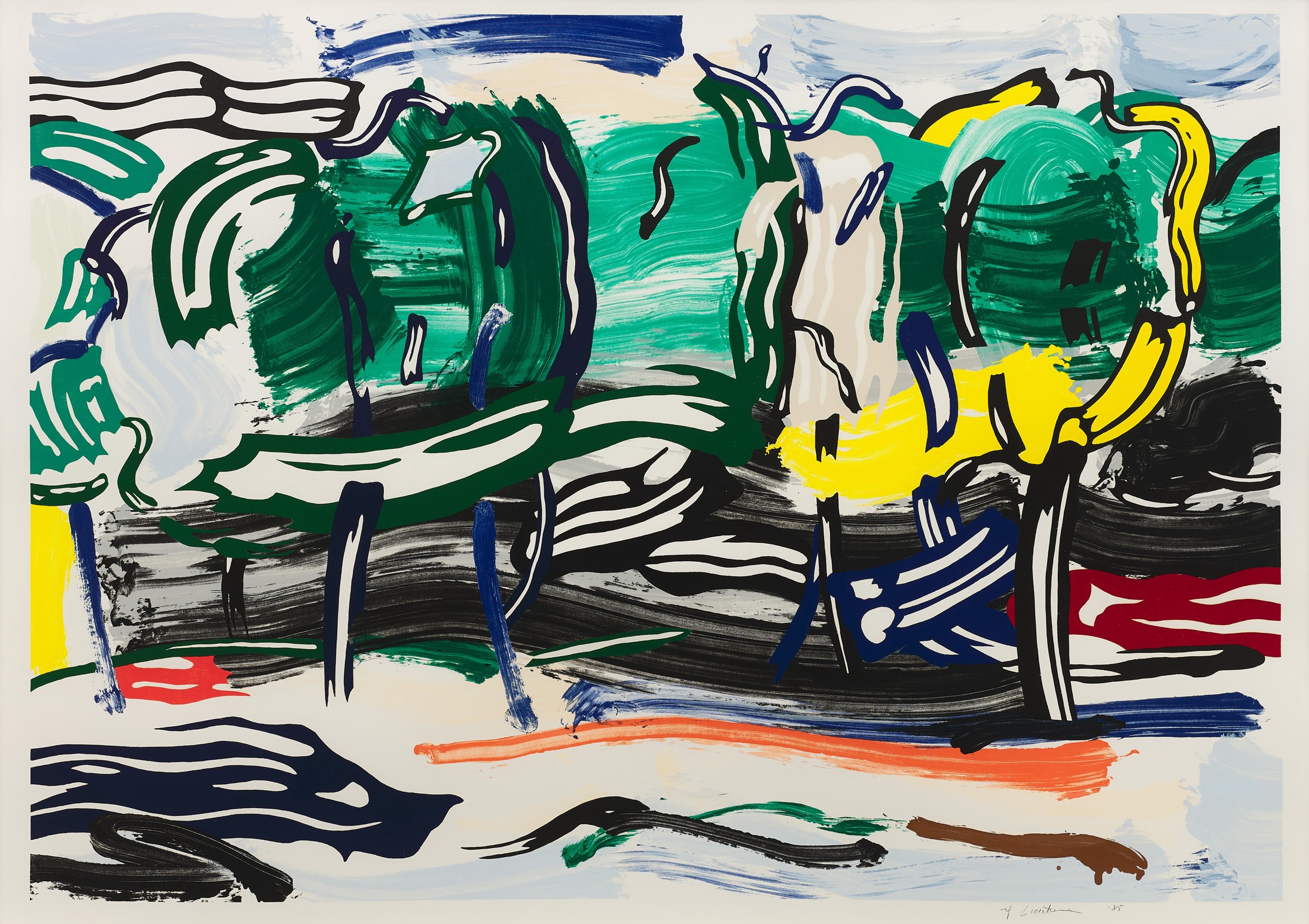 Road Before the Forest by Roy Lichtenstein