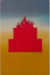 Dumpster Fire  (from the Series: Hieroglyphics) by Nancy Gifford at Robert Fontaine Gallery