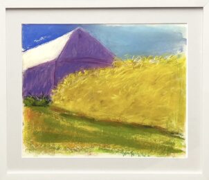 Purple Barn by Wolf Kahn at Robert Fontaine Gallery