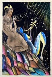 Satyr Night (waterfall) by Chris Ofili at Dellasposa