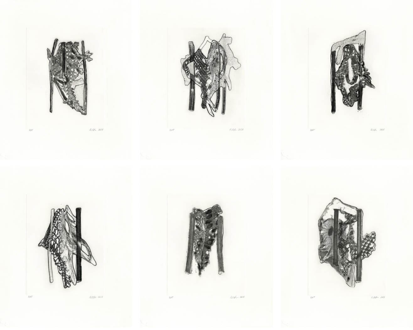Perceval Etchings I-VI, by Erik Lindman