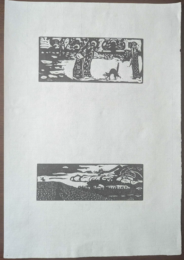 Katze (cat) / Der Drache (The dragon) by Wassily Kandinsky at Sylvan Cole Gallery