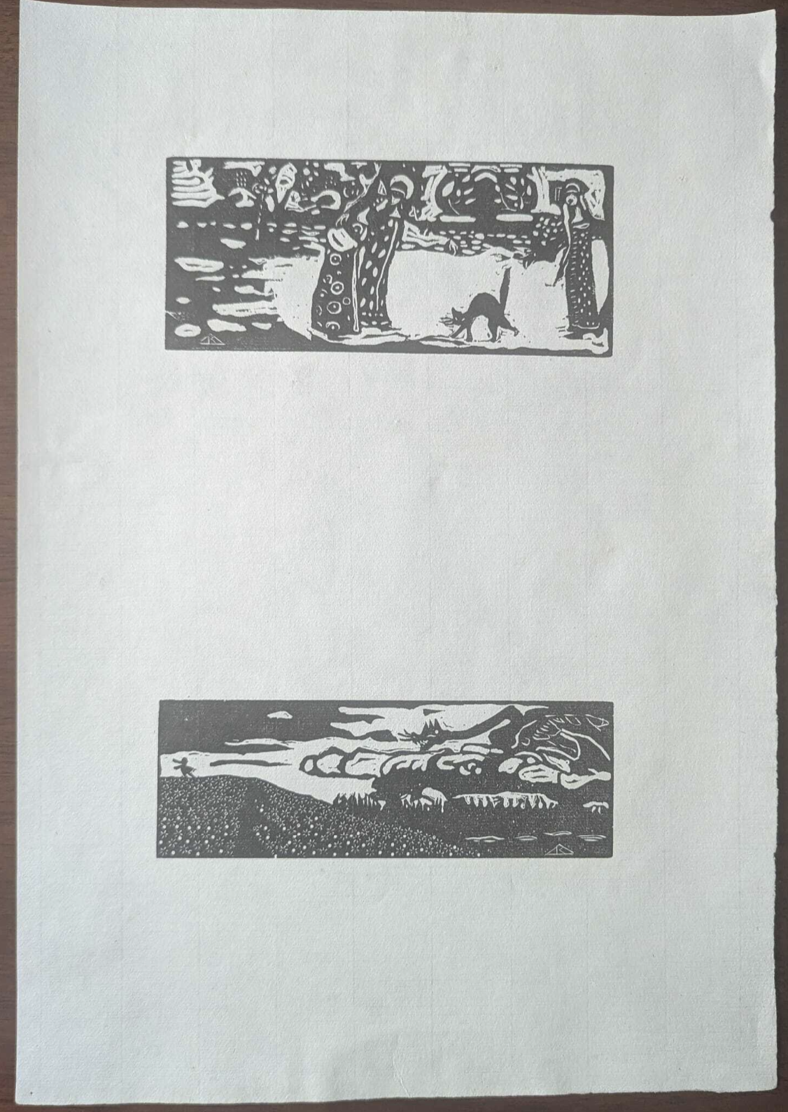 Katze (cat) / Der Drache (The dragon) by Wassily Kandinsky