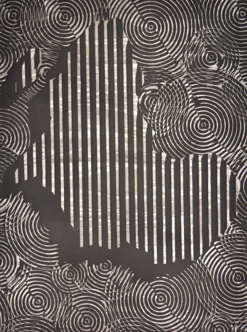 Map in front of the mirror (Africa) by Alexandre Arrechea