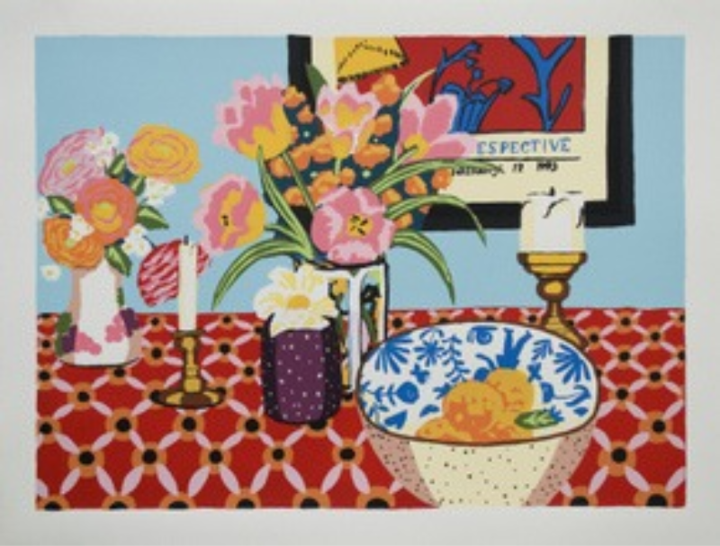 Blue Still Life by Hilary Pecis
