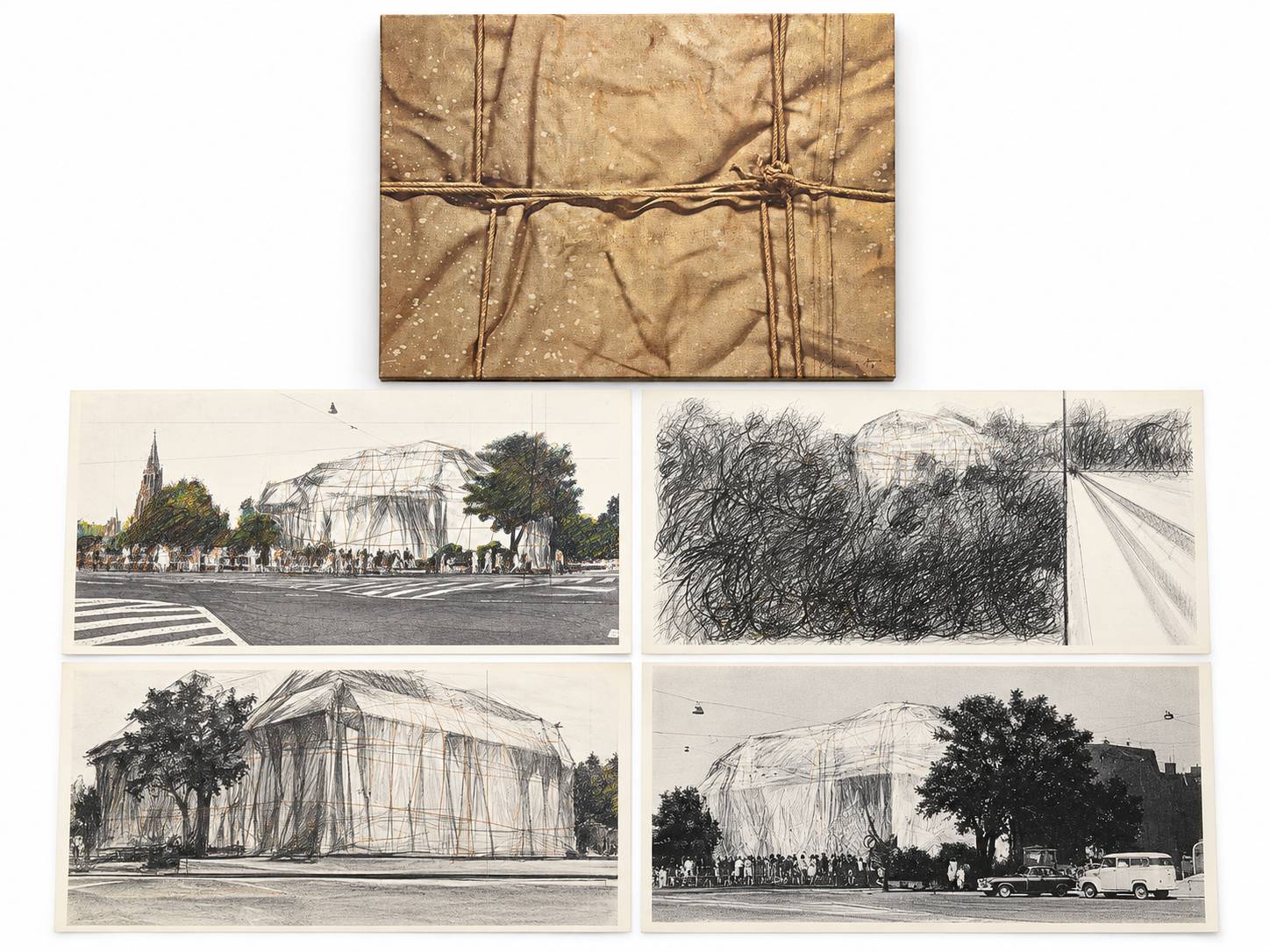 Wrapped Kunsthalle Bern, Project (complete portfolio of four) by Christo