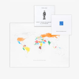 Add Color Where the World Needs Peace, i ii iii Stamp⁠ & Everything in the Universe is Unfinishe... by Yoko Ono at JRP|Editions