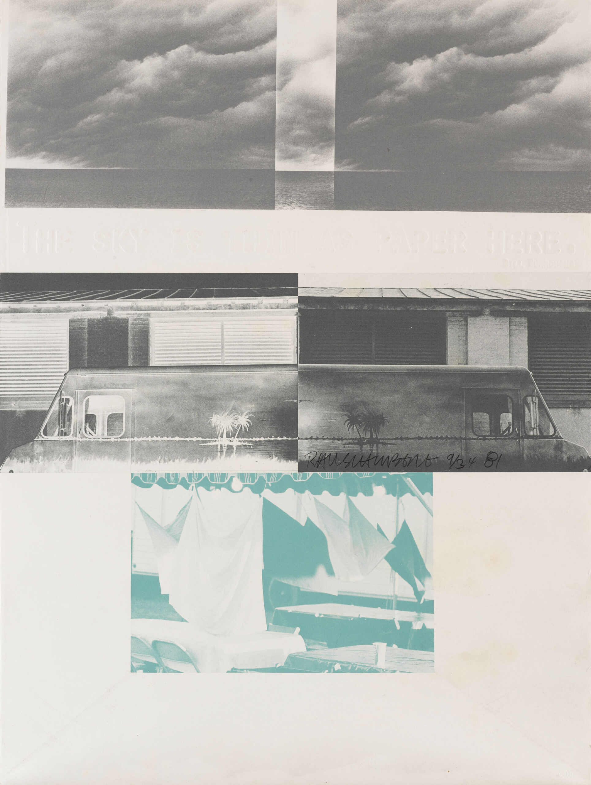 American Pewter with Burroughs I by Robert Rauschenberg