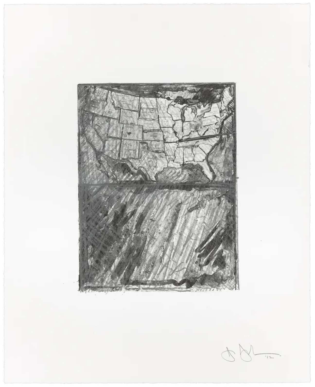 Map by Jasper Johns