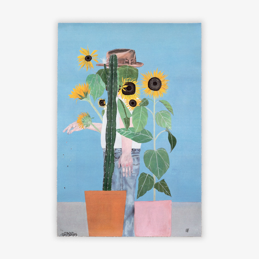 Man With Sunflower Seeds by Michael Hilsman