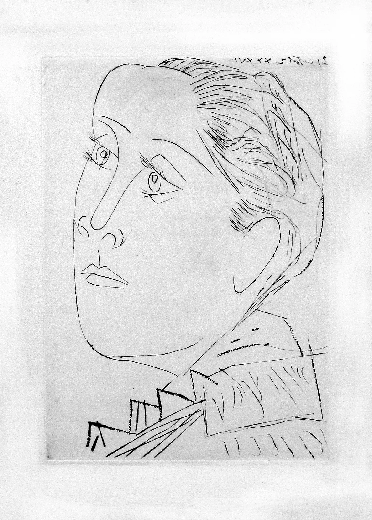 Portrait de Dora Maar au Chignon.I by Pablo Picasso