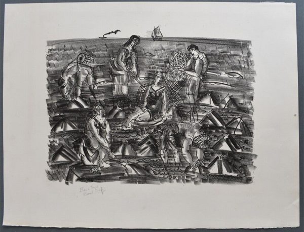 Pcheurs_de_crevettes_by_Raoul_Dufy_From_Sylvan_Cole_Gallery